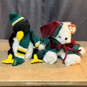 TY attic treasures 1993 first edition Waddlesworth and Klaus from 2000.